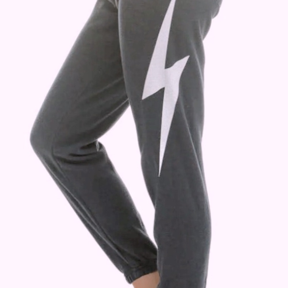Aviator Nation Bolt Sweatpants in Charcoal